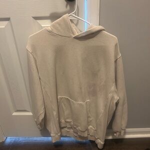 Women's Lightweight Cream Hooded Sweater
